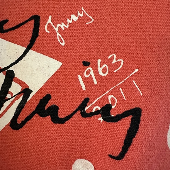 Juicy Couture Y2K Tote Bag Orange Pink Canvas Bag - Picture 13 of 16